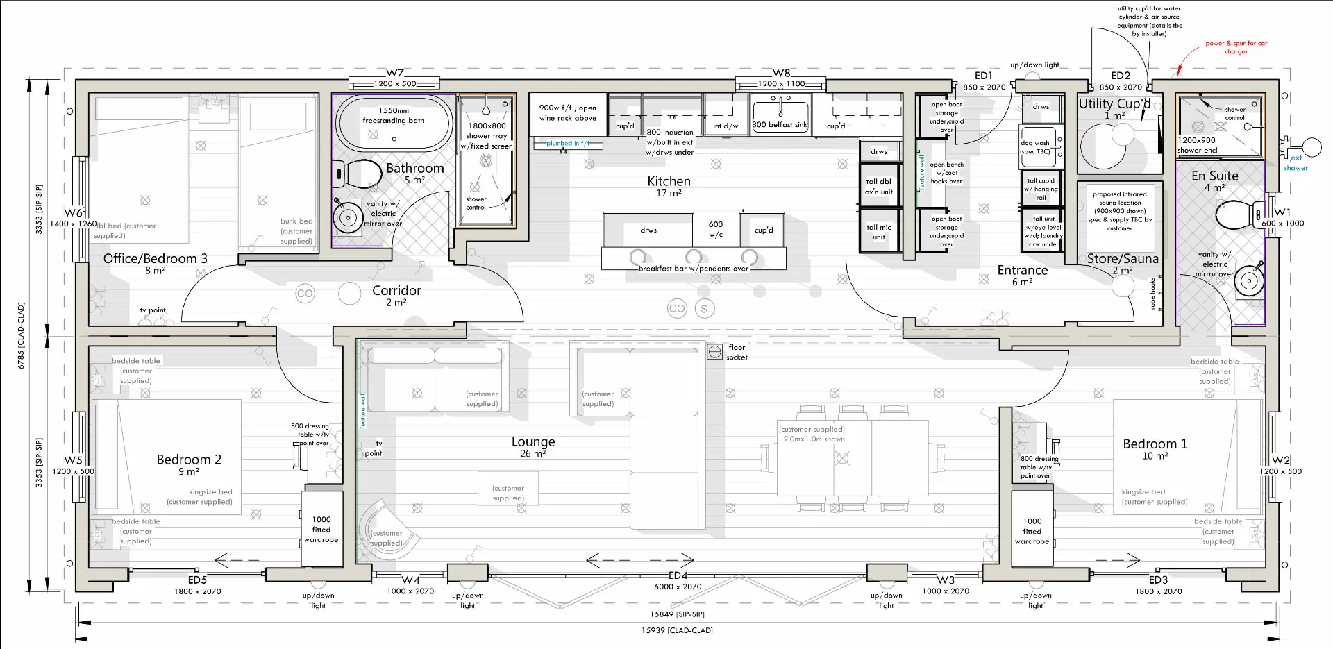 The Kilvington - lodge floorplan