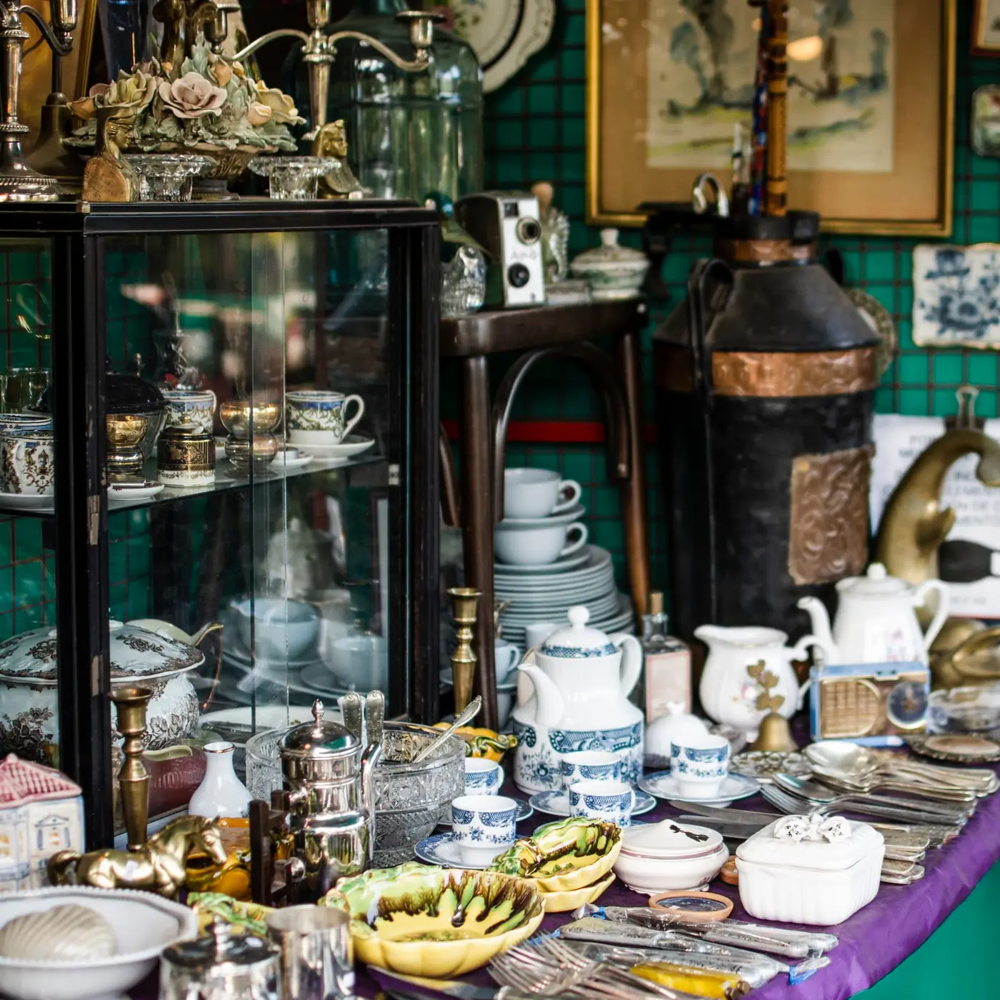 Antiques and curiosities at Newark's market