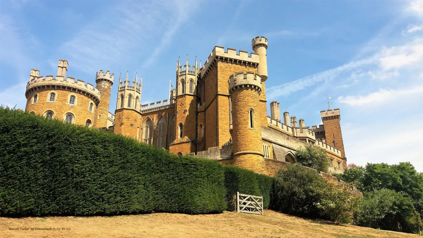 Belvoir Castle from the lawns